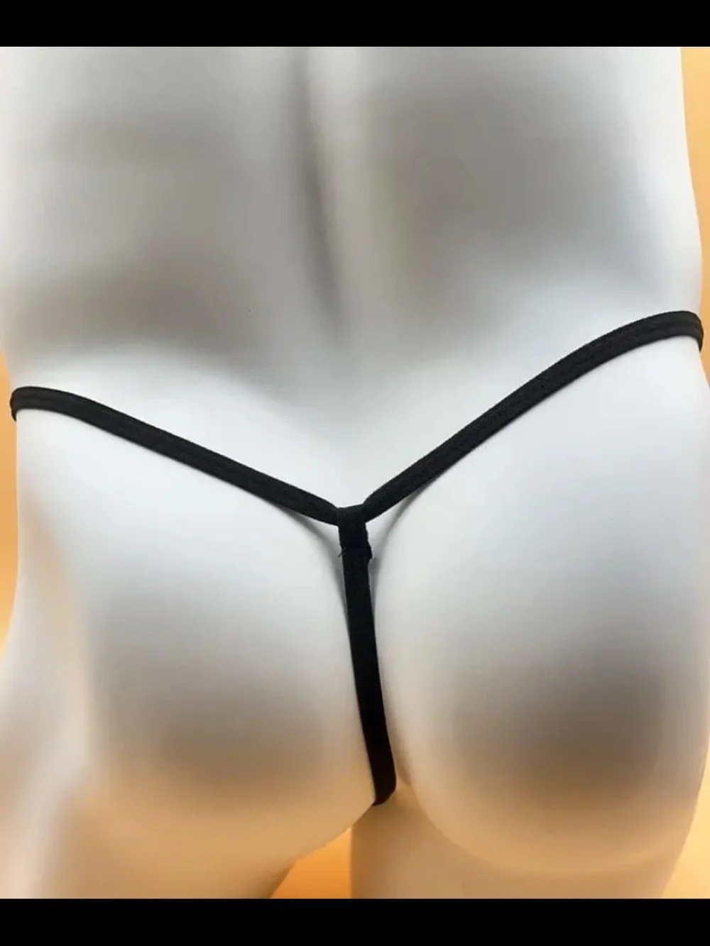 Mens Sheer Leopard Print Mesh G-String Thong - Black Trim